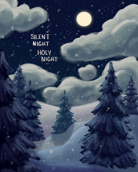 holiday season holiday card holy night