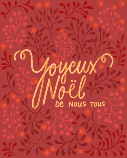 holiday season holiday card joyeux noel