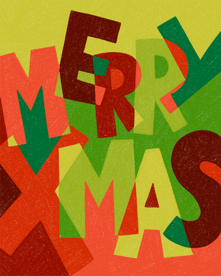 holiday season letters color