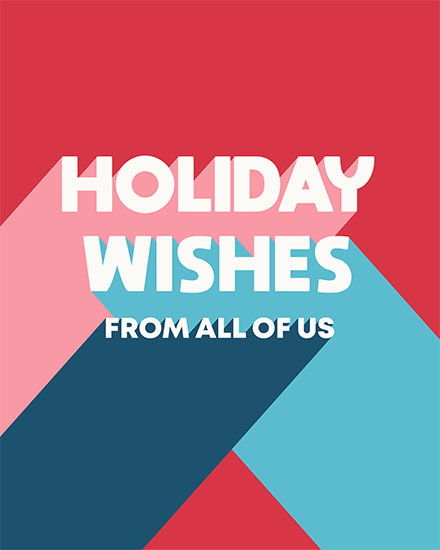 holiday season holiday card holiday wishes from all of us