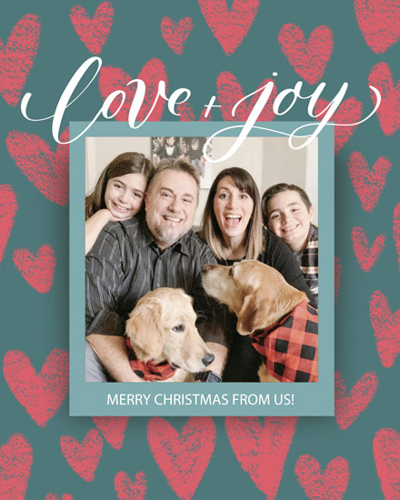 holiday season holiday card photo template love and joy merry christmas picture photo image