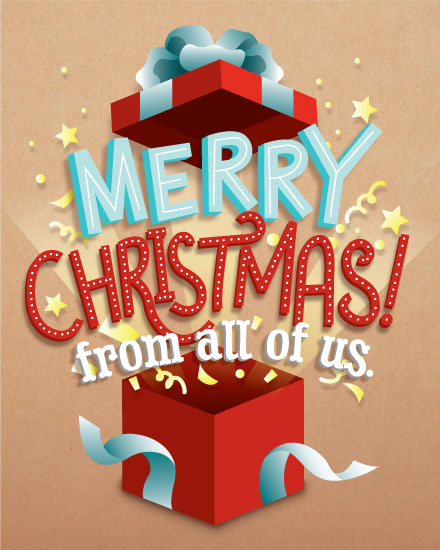holiday season holiday card merry christmas gift explosion