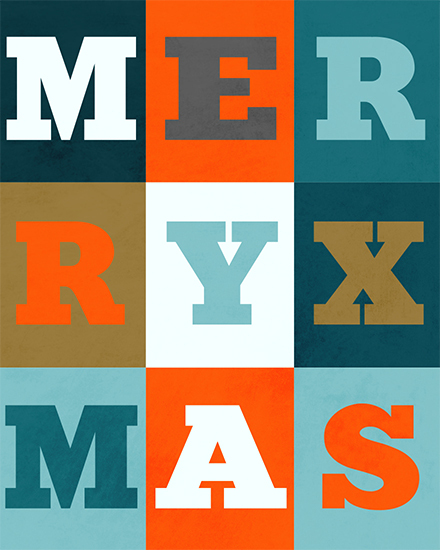 holiday season merry xmas text box lettering