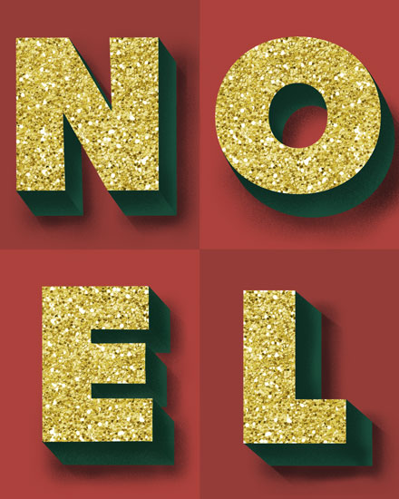 holiday season holiday card noel block letters