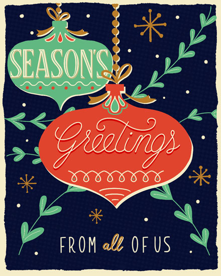 holiday season holiday card seasons greetings ornaments