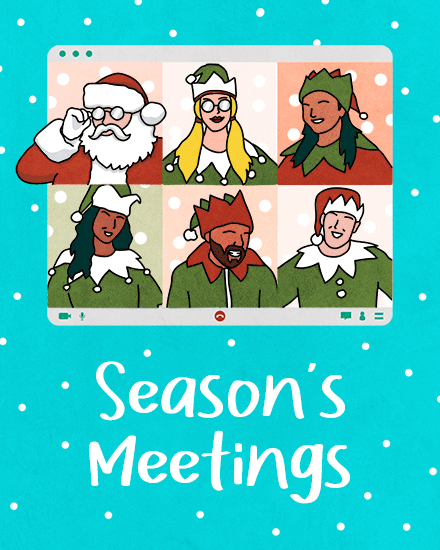 holiday season holiday card seasons meetings animated poc