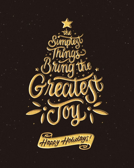holiday season holiday card simplest things bring greatest joy