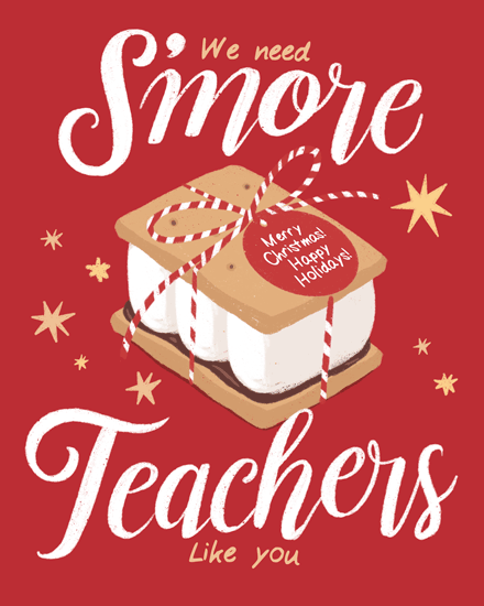 holiday season smores teacher star