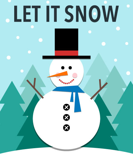 holiday season holiday card snowman