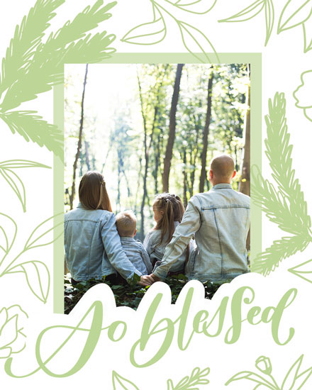 holiday season holiday card photo template so blessed picture photo image