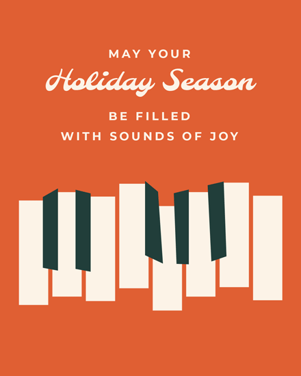 holiday season sounds of joy piano