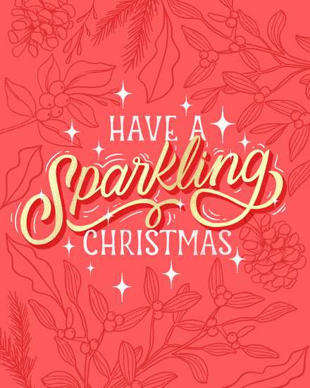 holiday season holiday card have a sparkling christmas animated