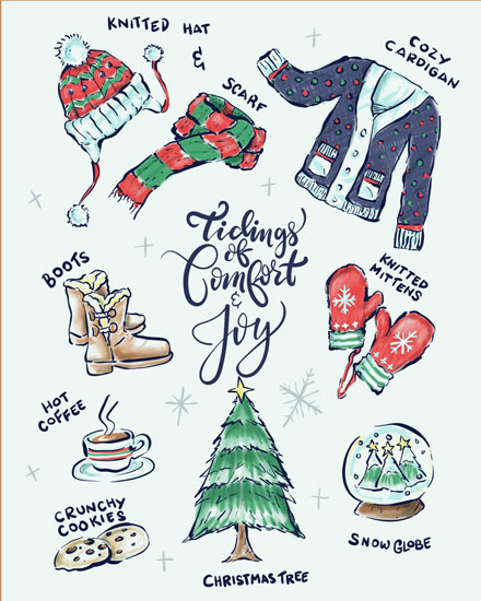 holiday season holiday card tidings of comfort and joy
