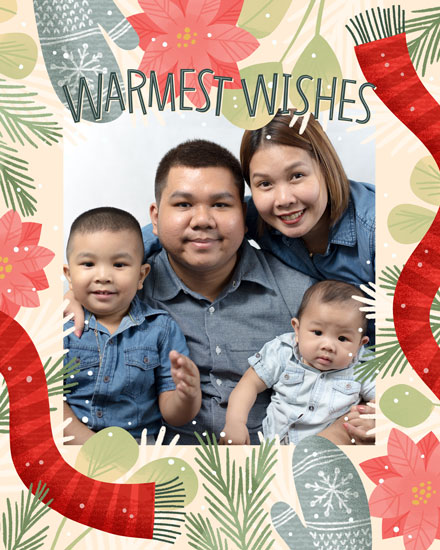holiday season holiday card photo template warmest wishes picture photo image