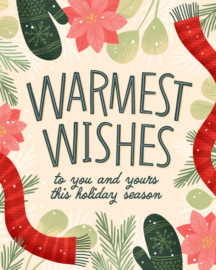 holiday season holiday card warmest wishes to you and yours