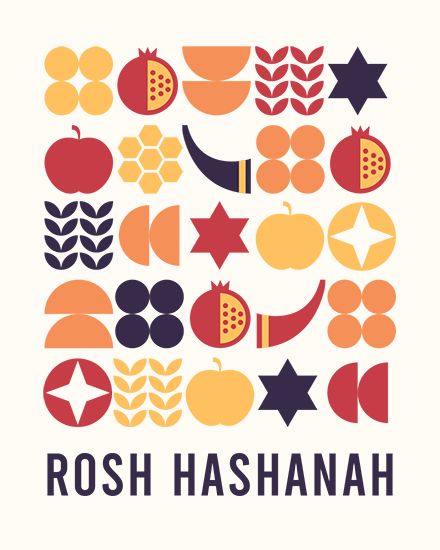 jewish holidays rosh hashanah shapes star of david shana tova