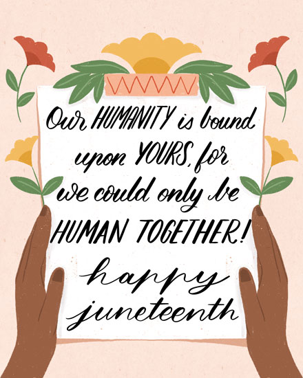 juneteenth card humanity