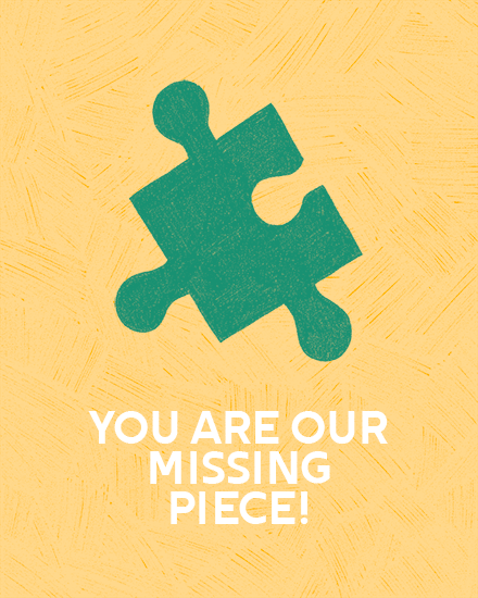 just because puzzle piece heart
