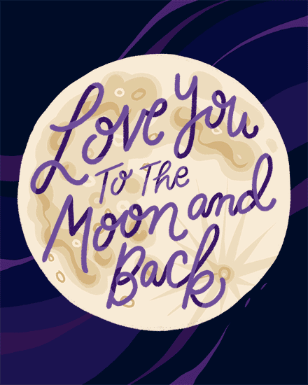 love moon back