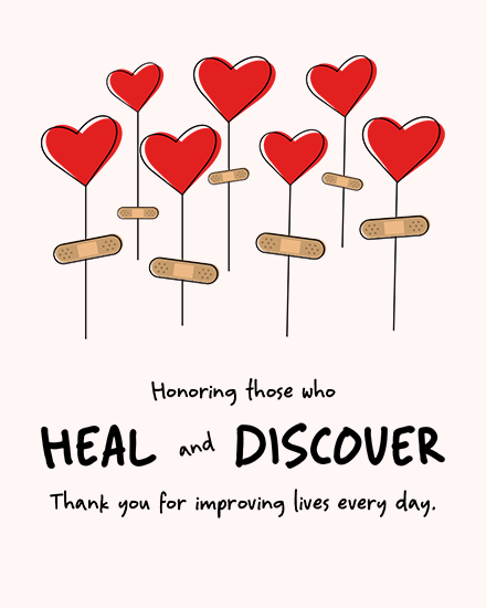 medical professional appreciation heal discover heart bandaid