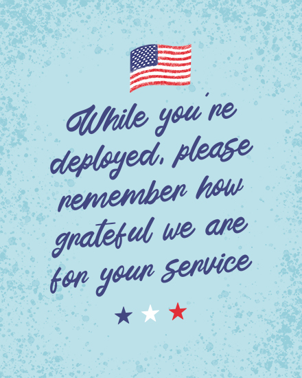 military appreciation deploy usa america american flag