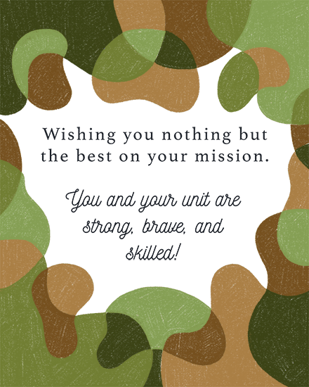 military appreciation mission camouflage