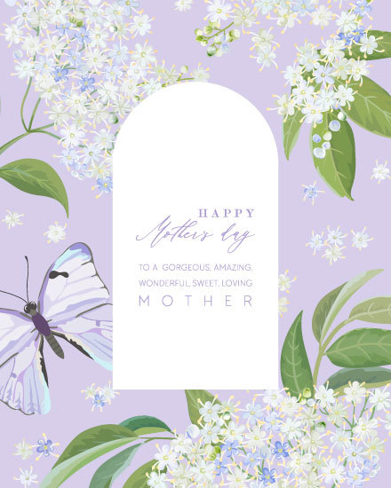 mother's day mothers day card sweet mother butterfly flower floral