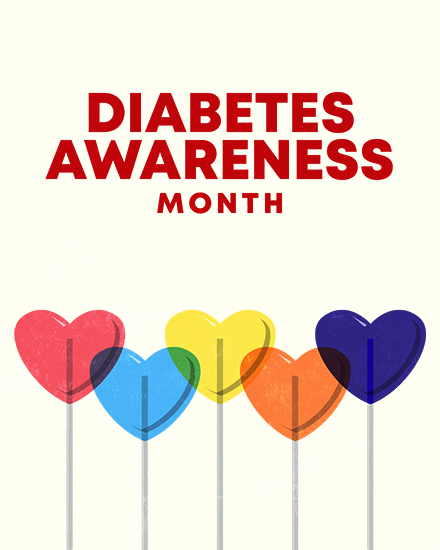 miscellaneous diabetes awareness lollipop hearts candy sweets 