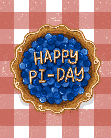 miscellaneous happy Pi Day pun dessert blueberry pie march 14 14th