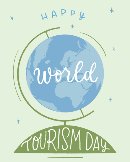 World Tourism Day adventure awaits globe spinning