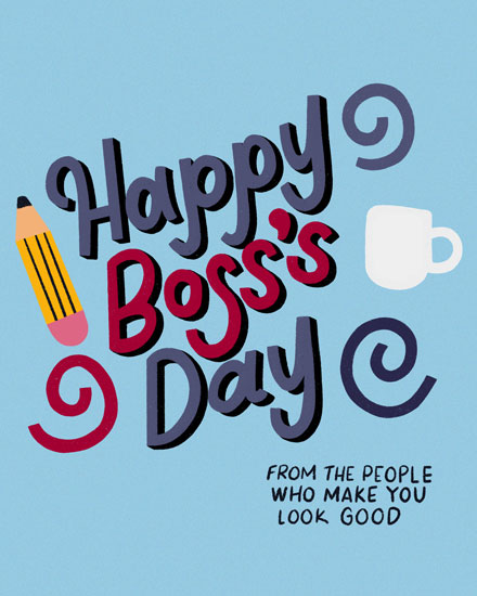 boss's day boss day card make you look good