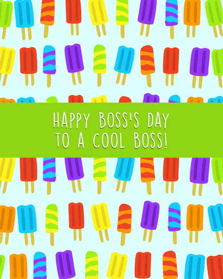 boss's day boss day card cool popsicles