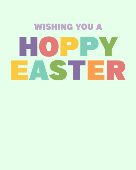 easter card hoppy easter animated rabbit ears