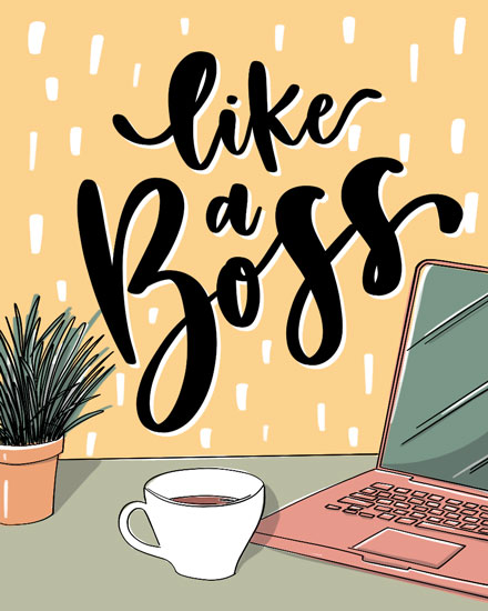 boss's day boss day card like a boss