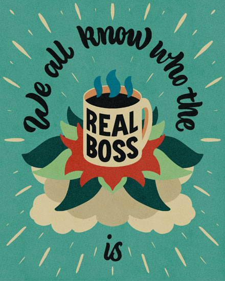 administrative professionals' day admin day card we all know who the real boss is