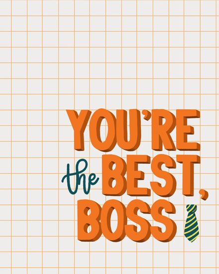 boss's day boss day card best boss tie