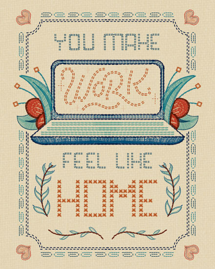 administrative professionals' day admin day card you make work feel like home