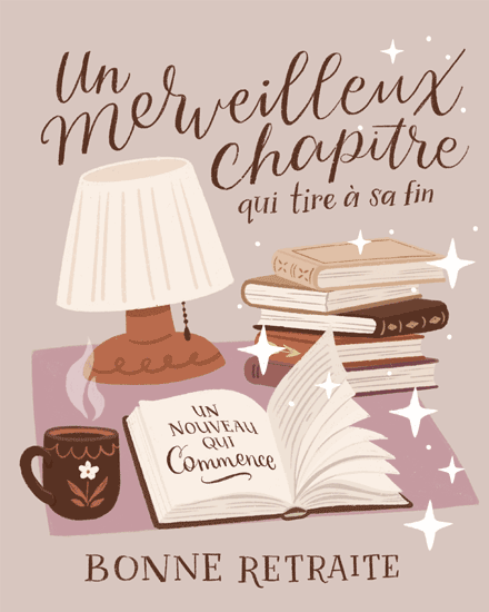 retirement book lover reader author french