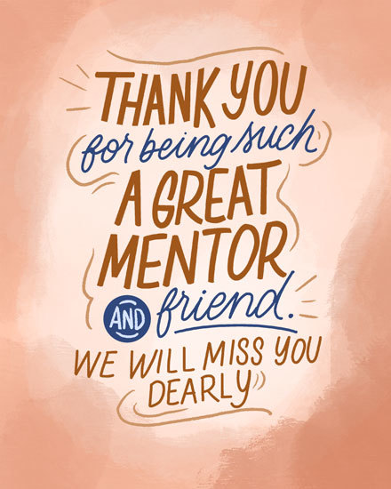 retirement card great mentor lettering text retire retiring retiree retired