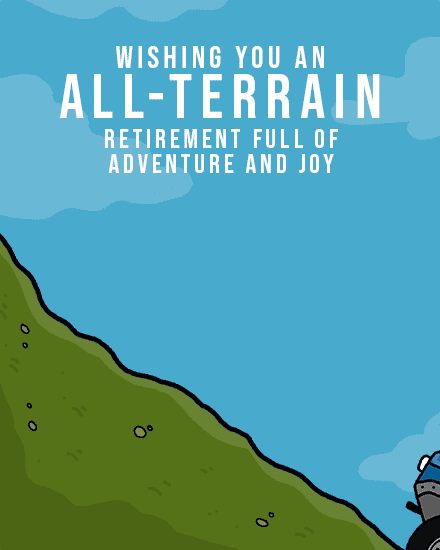 retirement jeep pun adventure 