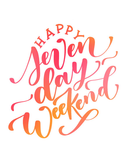 retirement card seven day weekend retire retiring retiree retired
