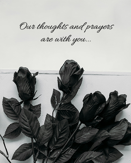 sympathy black flower