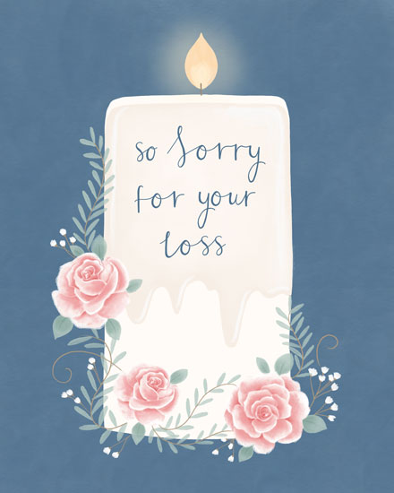 sympathy card so sorry for your loss bereavement death grief