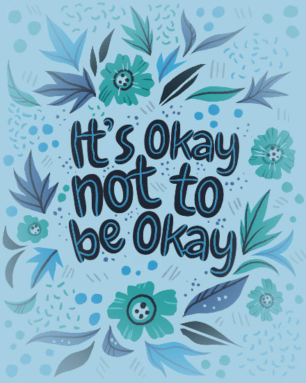 sympathy card its ok bereavement death grief