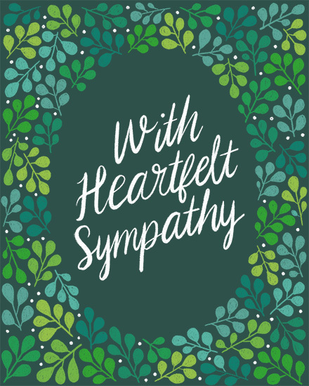 sympathy leafs heartfelt leaves