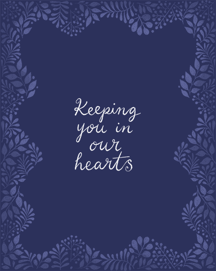 sympathy leafs hearts blue