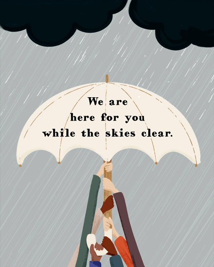 sympathy card stormy skies bereavement death grief poc