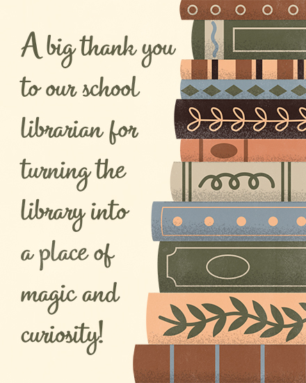 teacher appreciation school librarian books