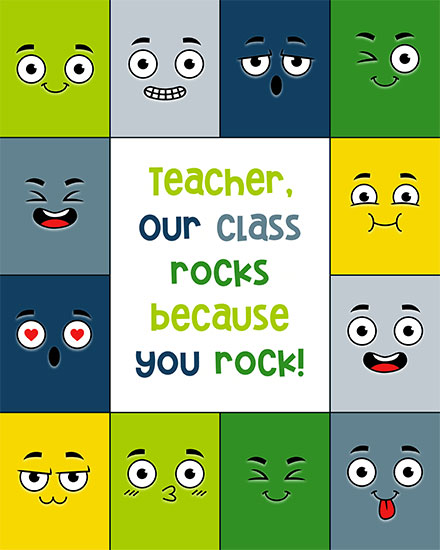 teacher appreciation teachers day card square faces
