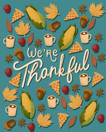 thanksgiving card thankful